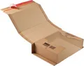 ColomPac Wickelverpackung CP 020, mit Selbstklebeverschluss, Wellpappe, braun, B 380 x T 265 x H 100 mm (C4), 20 Stück 32018