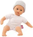 Götz 2320556 Muffin to Dress Puppe – 33 cm große Babypuppe mit blauen Schlafaugen, ohne Haare mit Mütze – Weichkörper – Puppe ab 18 Monaten
