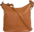 Cluty Umhängetasche Damen 021217 cognac