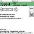 Flachkopfschraube ISO 7380-1 Innen-6kt M5x25 010.9 galv.verz. 500St.