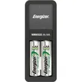Energizer Mini Charger, Nickel-Metallhydrid (NiMH), Überlast, AA, AAA, 2 Stück(e), Akkus/Batterien enthalten - Schwarz