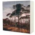 MyMaxxi Möbelfolie Schrankaufkleber Pax Landschaft Italien Klebefolie Möbelfolie Folie, (2St.}, Ein Aufkleber je Schranktür) 200 cm x 201 cm