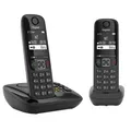 AS690A Duo - 2 Schnurlose DECT-Telefone mit Anrufbeantworter - kontrastreiche...
