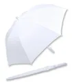 iX-brella Stockregenschirm XXL Brautschirm Hochzeit Automatik - All In White, einzigartig