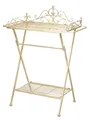 Aubaho Dekoobjekt Butlers tray Serviertisch Gartentisch Eisen Garten Klapptisch Beistell