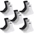 adidas CUSHIONED CREW Tennissocken Sportsocken Damen Herren Unisex 15 Paar, Farbe:032 - grey melange, Socken & Strümpfe:43-45