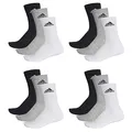 adidas CUSHIONED CREW Tennissocken Sportsocken Damen Herren Unisex 12 Paar, Farbe:032 - grey melange, Socken & Strümpfe:43-45