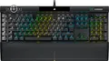 Corsair K100 RGB Mechanische Gaming-Tastatur (CHERRY MX SPEED: Schnell & Hochpräzise, RGB Beleuchtung, PBT-Double-Shot-Tastenkappen, Integration Elgato Stream Deck) QWERTZ, Schwarz
