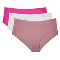 Under Armour 6P Pure Stretch Hipster 1325 Rosa/Weiß Small Damen