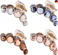 Lawie 4er-Pack Transparente Goldene, Blaue und Braune Glänzende 