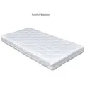 Babymatratze Komfort Matratze, Baby-Delux, 9.00 cm hoch, Komfort Matratze 60x120 70x140 gesteppt für Babybett Kinderbett weiß 70.00 cm x 140.00 cm x 9.00 cm