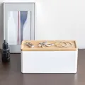 Yamazaki Rin Aufbewahrungsbox Kunststoff/Holz weiß