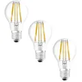 Osram LED Base Classic A 100 Filament, 11 W, 1521 lm, E27, kaltweiß, klar, 3er Pack