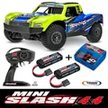 TRAXXAS#MINI-Slash 4x4 Gelb 1/16 Short Course+2X 3500 mAh Lipo Akku +ID-Lader 4A