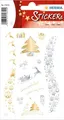 HERMA 15642 Aufkleber Weihnachtsmotive Gold Silber, 14 Stück, Weihnachten Sticke