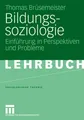 Brüsemeister Bildungssoziologie Taschenbuch VS Verlag Sozialwissenschaften