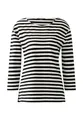 Oui Damen T-Shirt SOLEILA gerade geschnitten Gestreift