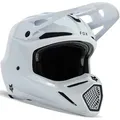FOX V3 RS Carbon Solid MIPS Motocross Helm, weiss, Größe XS für Männer
