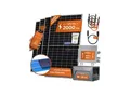 2000W + Anker 2 PRO Solarway® All In One Balkonkraftwerk mit Speicher 2000W komplett Steckdose - 1,6 kWh Anker Solix 2 PRO Speicher - Solaranlage Komplettset - 500W bifaziale Solarmodule & Anker Speicher & Zubehör