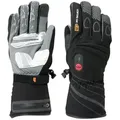 30seven Fahrradhandschuhe beheizte Handschuhe 7,4V Set inkl. 2 Akkus & Doppelladegerät grau|schwarz 11-XL