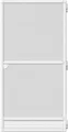 F43 Insektenschutz schiebetür 120x240cm Kombinationen/Sets Aluminiumrahmen