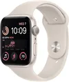 Apple Watch SE 2022 GPS Starlight Alu 44mm,White Silicon Band A2727,NEU Sonstige