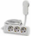 REV Steckdosenleiste Smart, 3-fach, mit Flachstecker, 2 m, weiß 0012316114