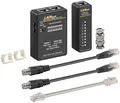 Goobay Netzwerk Kabeltester Set - zur Prüfung von CAT 5/6 Netzwerk- und ISDN-Verbindungen