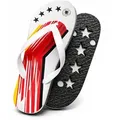 Kaiser24 DFB Flip-Flops Schwarz-Rot-Gold, DIE MANNSCHAFT, WM 2026 Badesandale 38-39