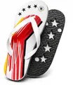 DFB Flip-Flops Schwarz-Rot-Gold – Offizielles Fan-Modell – Sandalen für DIE Mannschaft | WM 2026 | Sommer & Stadion (38/39)