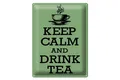 Blechschild Spruch 30x40cm Keep Calm and Drink Tea