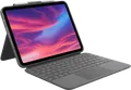 Logitech Combo Touch - Tastatur und Foliohülle - mit Trackpad - hintergrundbeleuchtet - Apple Smart connector - QWERTZ - Deutsch - Oxford Gray - für Apple 10.9-inch iPad (10. Generation)