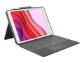 Logitech Combo Touch, KeyboardDock für iPad 10 2022, grau, DE
