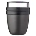 Mepal Lunchbox Ellipse 2tlg. Kunststoff Schwarz S (Small)