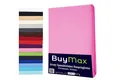 Buymax Spannbettlaken Wasserbett Spannbettlaken für Boxspringbetten Matratzen bis 35 cm Höhe, Jersey, Gummizug: Rundumgummi, (1 Stück), Spannbetttuch 97% Baumwolle, 3% Elasthan, atmungsaktiv, 40 cm Steghöhe