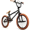 Bergsteiger Halifax 20 Zoll BMX, 360° Rotor-System, Freestyle, 2 Stahl Pegs, Kettenschutz, Freilauf - Schwarz