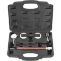 TECPO Motor Einstellwerkzeug Satz VAG 1.2 1.4 1.6 FSI TSI TFSI geeignet für Audi, VW, Seat, Skoda Nockenwellen-Kurbelwellen-Arretierung, inkl. Messuhr, OEM T10171 T10340 T10414, Steuerkettenwechsel