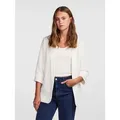pieces Blusenblazer PCBOSELLA 3/4 BLAZER NOOS Materialmix, regular fit weiß L (40)