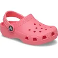 Crocs Classic Clog K Clog Hausschuh, Schlappen, Strandschuh, Sandale mit Fersenriemen rosa 22 EU (C6)