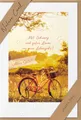 bsb - Karte zum Geburtstag - Nature Card - Nachhaltige Karten zum Geburtstag - Geburtstagskarten mit Umschlag - Geburtstagskarte Frauen & Männer - Glückwunschkarte 11,5 x 17 cm - Fahrrad Motiv