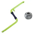 deTOX Fahrradkurbel Kurbel 152mm einteilig Fauber USBB Lager 16 oder 18 Zoll BMX (grün, mit Tretlager)