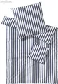 elegante Perkal-Bettwäsche-Garnitur Lido Farbe marine Größe 200x220+2x40x80