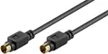 Goobay 50057 S-Video Verbindungskabel, einzeln geschirmt, 1 m - Mini-DIN 4-Steck