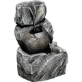DOBAR Zimmerbrunnen, mit Amphore, BxHxL: 17,2 x 27 x 16,2 cm, grau