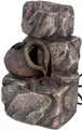 dobar Gartenbrunnen Design-Zimmerbrunnen in Steinoptik