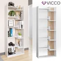 Bücherregal Raumteiler Standregal Fico Sonoma 6 Etagen Wandregal Hochreg. Vicco