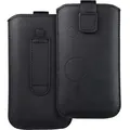 Deko Universal Handyhülle - passend für Nokia C5/E51/E52/515/Samsung S5610 schwarz - Schwarz