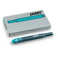 LAMY 1202741 T10 Tintenpatronen für Füller türkis 5 St.