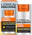 L'Oréal Men Expert Gesichtspflege mit LSF 15 für Männer, Belebende Feuchtigkeitscreme 24H Anti-Müdigkeit mit Sonnenschutz, Gesichtscreme für Herren mit Vitamin C und Proteinen, Hydra Energy, 1 x 50 ml