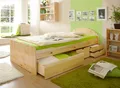 TiCAA Schubkastenbett Erna Kiefer Natur (90 x 200 cm) NEU